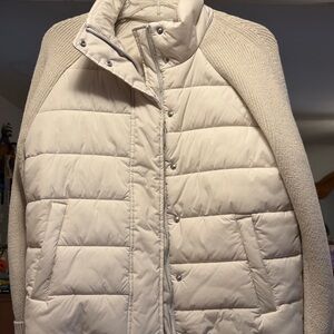 Athleta Off-White Puffer Jacket